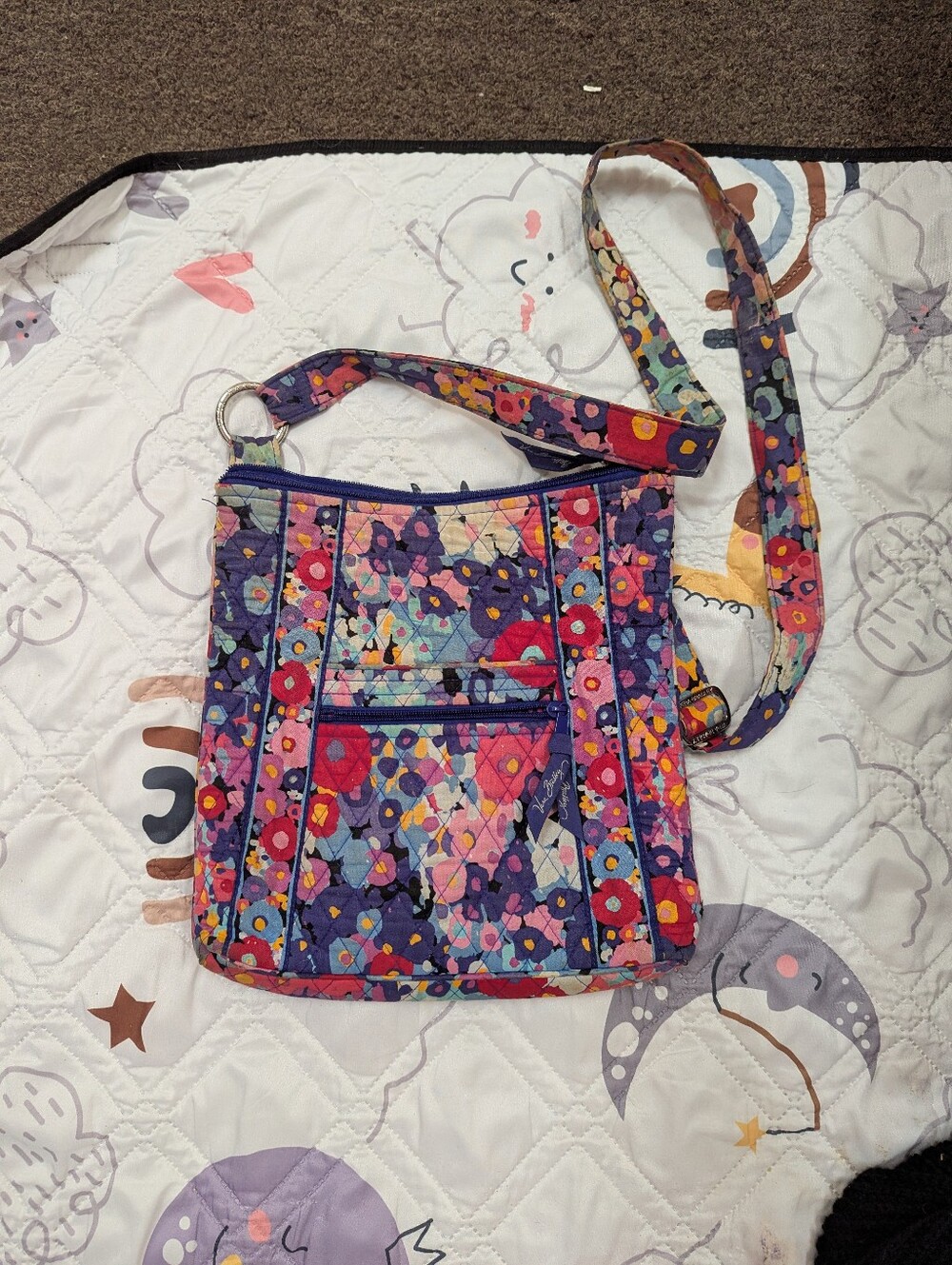 Vera Bradley Multicolor Floral Quilted Crossbody Bag